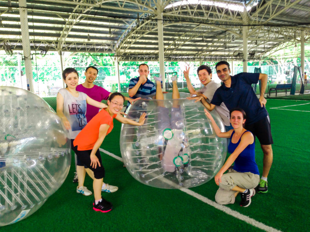 bloop soccer games for team building